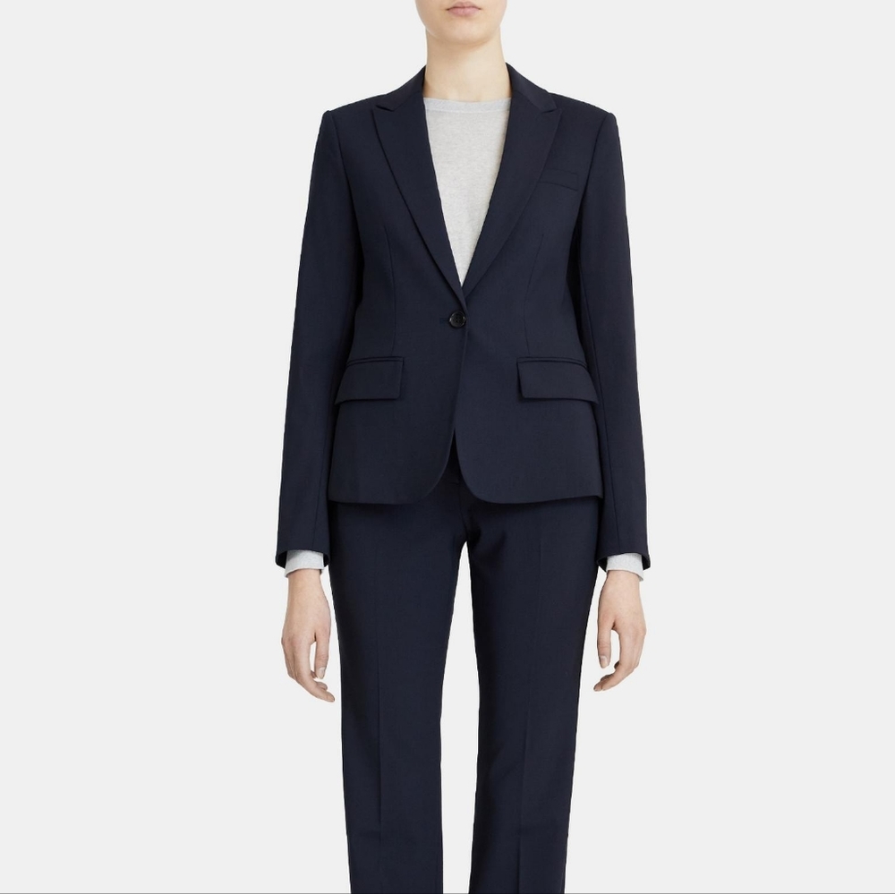 THEORY slim fit sevona wool blazer